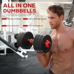 FK Sports Adjustable Dumbbells Set for Home Gym