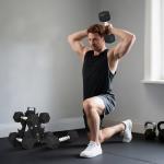 Hex Dumbbell Set with Storage Rack and Weights