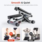 Sunny Health Mini Stepper with Resistance Bands