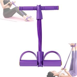 Qublex 6-Tube Resistance Band with Foot Pedal