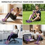 Qublex 6-Tube Resistance Band with Foot Pedal