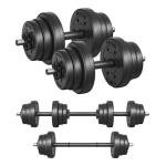 Adjustable 2-in-1 Dumbbell Set with Barbell Bar