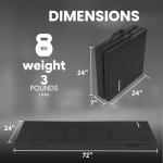 BalanceFrom 2-Inch Thick Folding Exercise Mat - Black