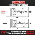 Cycleclub Bike Mat for Peloton and Treadmills