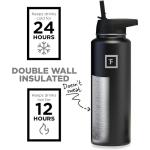 Iron Flask 40 oz Sports Water Bottle - Black
