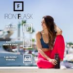 Iron Flask 40 oz Sports Water Bottle - Black