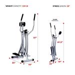 Sunny Health & Fitness Air Walk Trainer Elliptical Machine