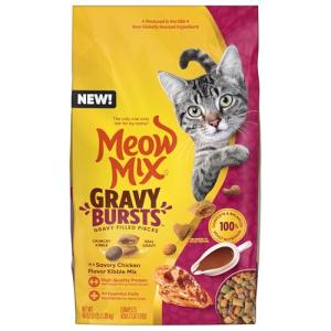 Meow Mix Chicken Gravy Bursts Cat Food, 3 LB