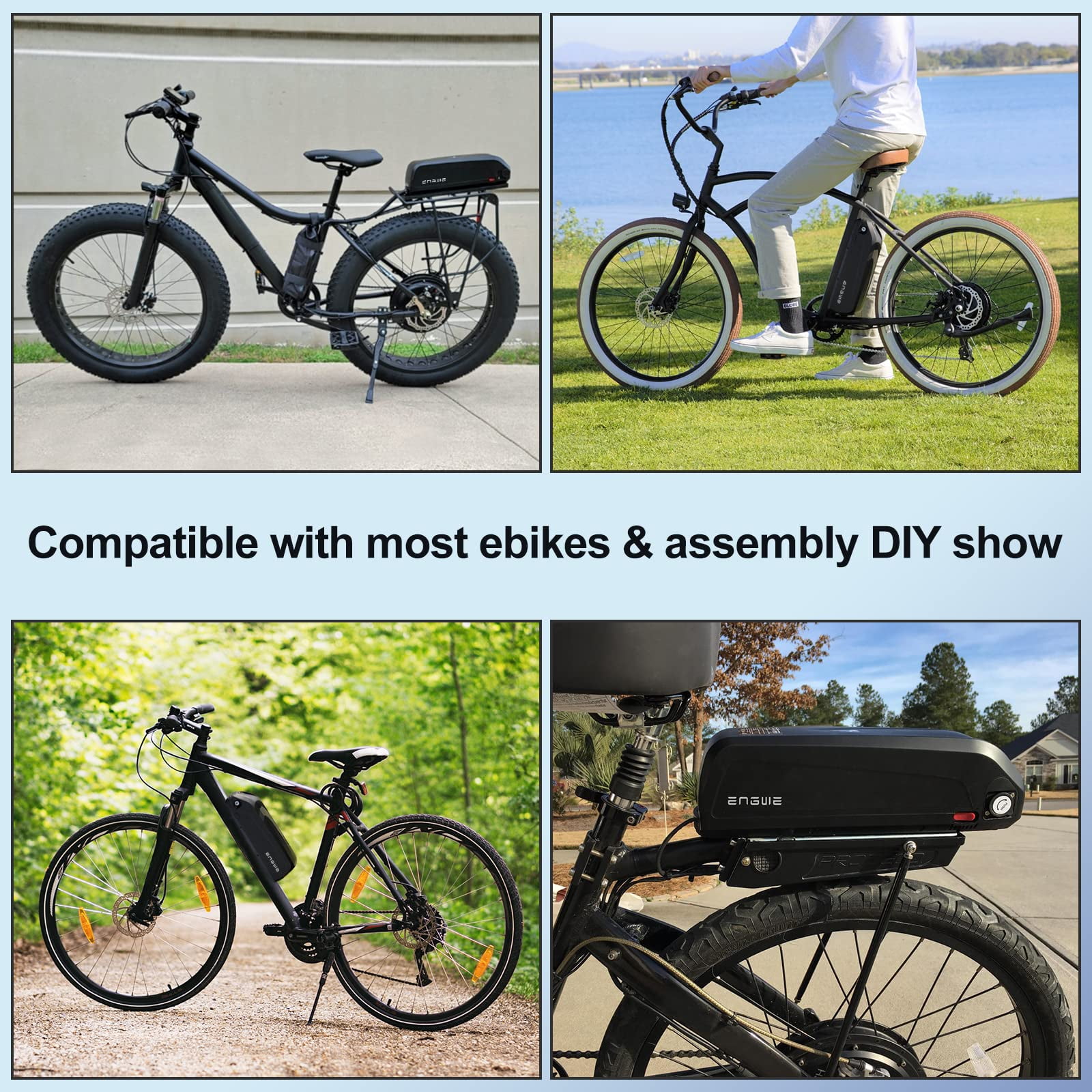 ENGWE 48V 13AH Lithium-ion Ebike Battery with Charger