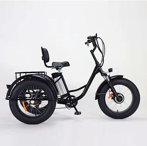 20" Fat Tire 3-Wheel Electric Bike for Adults