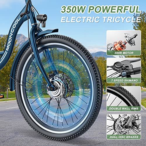 Barbella 3 Wheel Electric Tricycle for Seniors