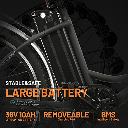 ECOTRIC Citycruiser Electric Bike 26" - 350W Motor