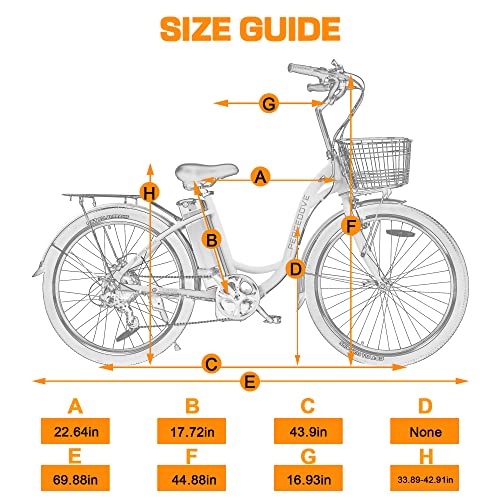 ECOTRIC Citycruiser Electric Bike 26" - 350W Motor