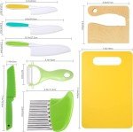 Kids' 8-Piece Wooden Cooking Knife Set
