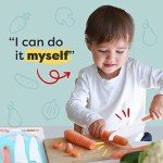 Kid Safe Plastic Knives and Cutting Board Set