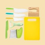 Kids' 8-Piece Wooden Cooking Knife Set