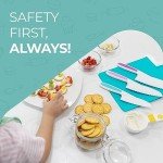 Kids Kitchen Knife and Foldable Cutting Board Set