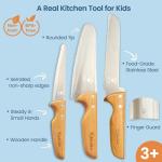 Kibbidea Kids Safe Knife Set for Cooking