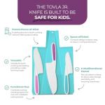 Kids Kitchen Knife and Foldable Cutting Board Set