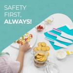 Kids Kitchen Knife and Foldable Cutting Board Set