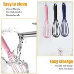 Mini Silicone Whisks Set for Kids Cooking