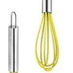 Colorful Mini Silicone Whisks - 4 Pack Set