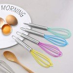 Colorful Mini Silicone Whisks - 4 Pack Set