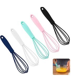 Colorful Mini Silicone Whisk Set for Kids