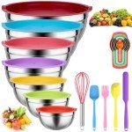 Colorful Kid-Friendly Mixing Bowls Set - 26 PCS