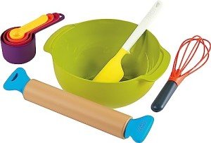 Kids Toy Kitchen Baking Set with Rolling Pin