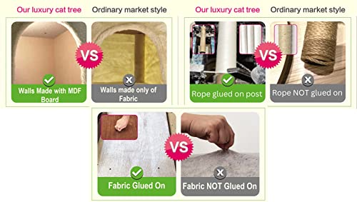 Beige 72-Inch Cat Tree Condo by Go Pet Club