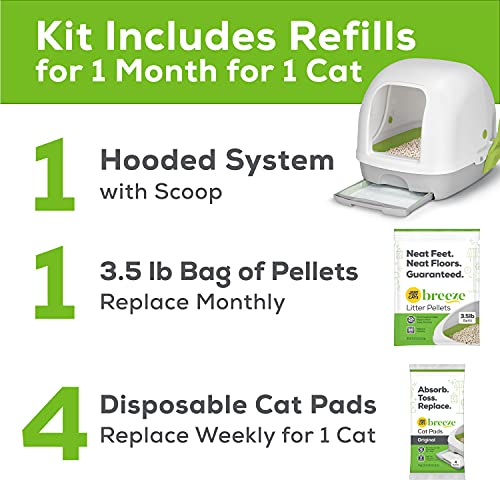 Tidy Cats Breeze Hooded Litter Box Kit