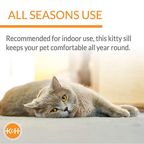 K&H Kitty Schweller Fleece Bed, 35.6 x 61 cm