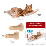Ruby Road Wall-Mounted Cat Hammock Shelf with Steps