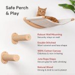 Ruby Road Wall-Mounted Cat Hammock Shelf with Steps
