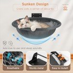 Foldable Wall-Mounted Cat Hammock Bed - Gray
