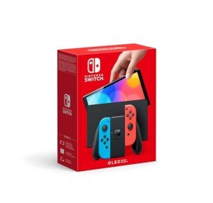 Nintendo Switch OLED - Neon Blue/Red