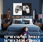 Framed Gamepad Canvas Wall Art for Gamers