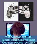 Framed Gamepad Canvas Wall Art for Gamers