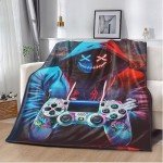 Gamer Throw Blanket for Kids and Teens