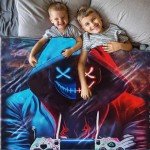 Gamer Throw Blanket for Kids and Teens