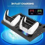 PS5 Storage and Cooling Station with Controller Charging