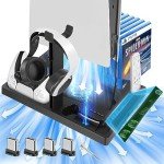 PS5 Storage and Cooling Station with Controller Charging