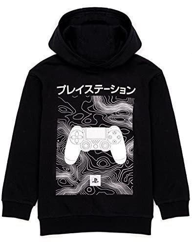 PlayStation Kids Black Hoodie with Japanese Logo