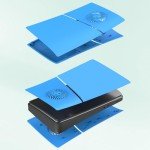 Light Blue Faceplate Cover for PS5 Slim Console