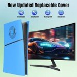 Light Blue Faceplate Cover for PS5 Slim Console