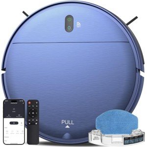 WiFi Robot Vacuum Mop Combo for Hard Floors