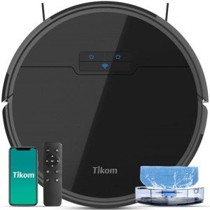 Tikom Robot Vacuum Mop Combo with Powerful Suction