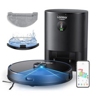 Laresar Clean Robot Vacuum Mop Combo with Self-Emptying