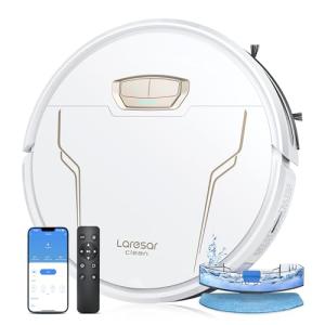 Laresar Robot Vacuum Mop Combo with Strong Suction